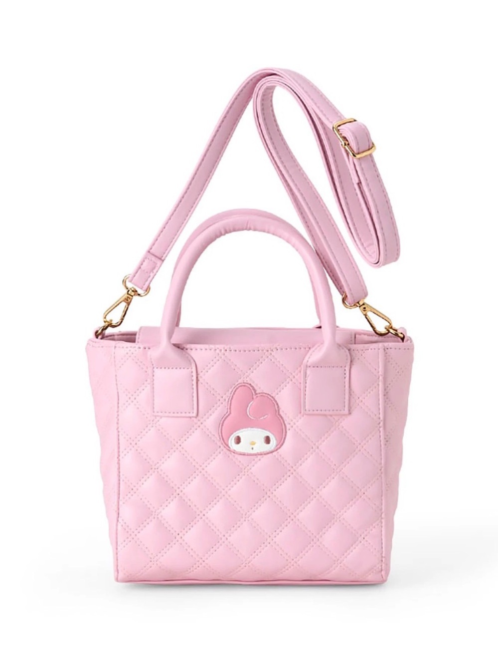 Sanrio Quilted Mini Tote Bag My Melody Handbag Crossbody Pouch Japan NEW no Tag